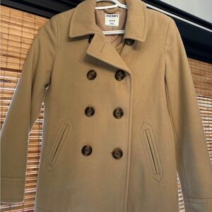 Old Navy Women's Classic Camel Peacoat